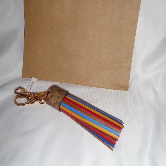 Coach Accessories - Coach C5700 Legacy Colorblock Bag Charm Key Ring